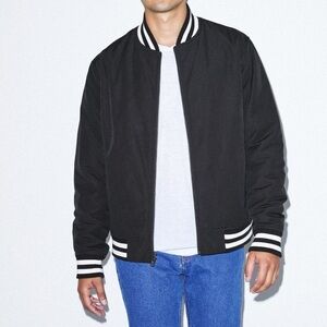 American Apparel Black Bomber Jacket